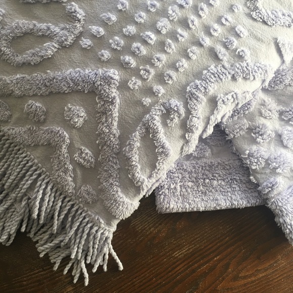 Chenille Other - Vintage Lavender Chenille Blanket & 2 Shams 1950s